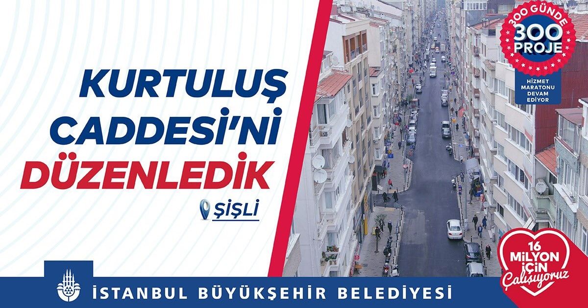 Kurtuluş Caddesi'ni Düzenledik